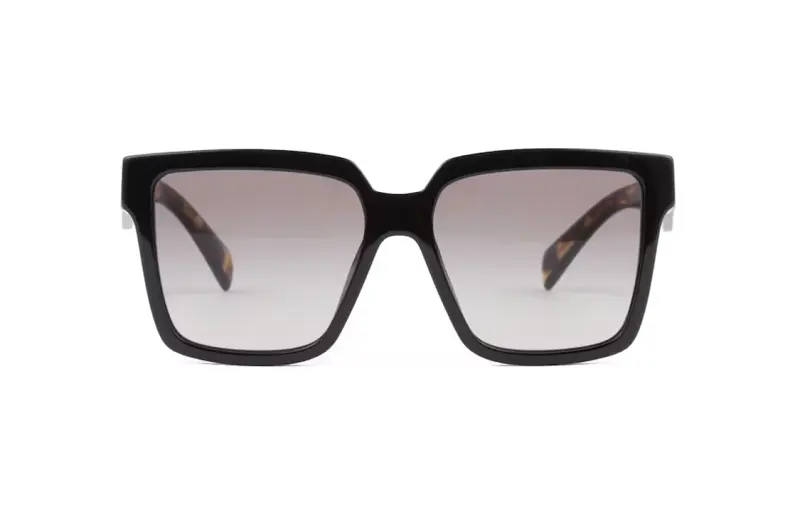 Prada logo-plaque rectangle-frame sunglasses