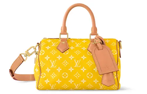 LOUIS VUITTON Speedy P9 Bandoulière 25 Monogram Leather Jaune Mat