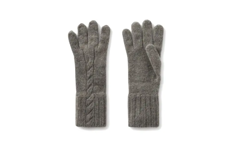 Loro Piana Napier Knitted Gloves