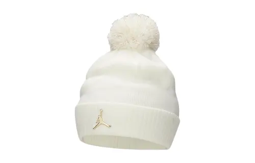 Jordan Brand Logo Acrylic Beanies Grade School White