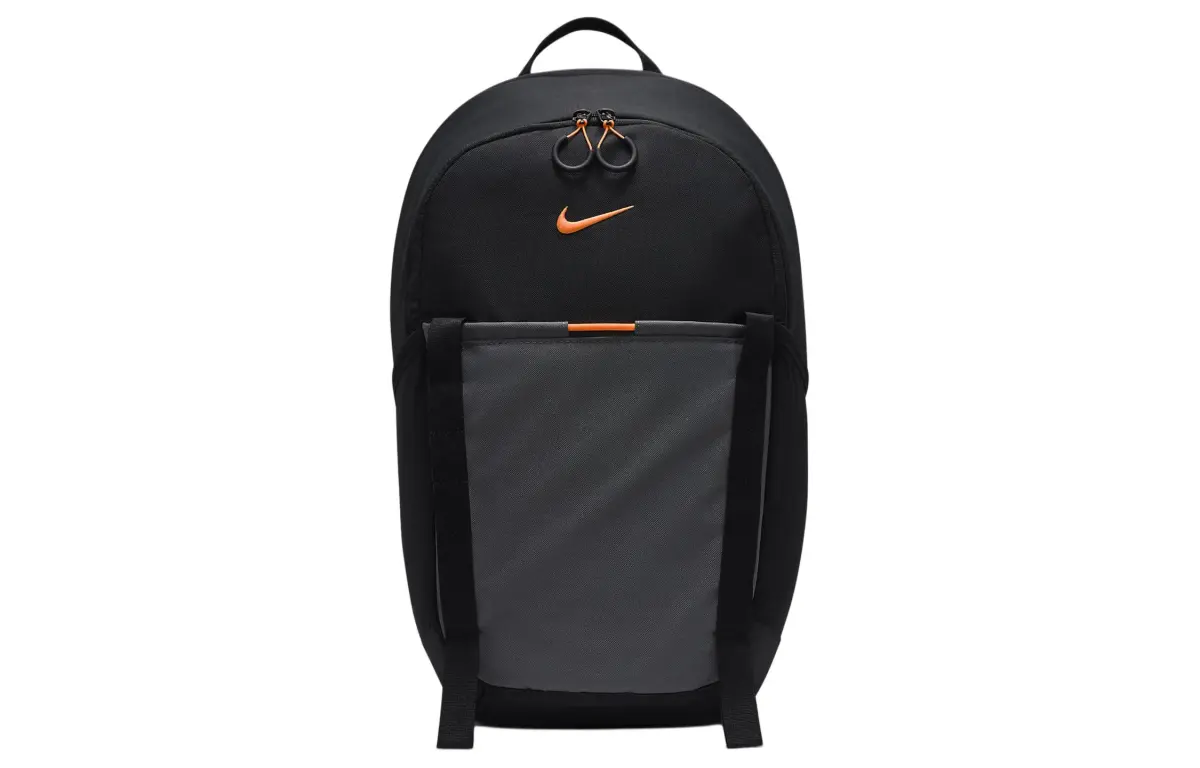 Nike Fabric Backpack Regular Unisex Black & Coal Black & Dutch Orange