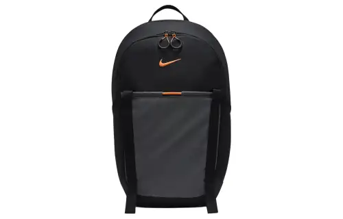 Nike Fabric Backpack Regular Unisex Black & Coal Black & Dutch Orange