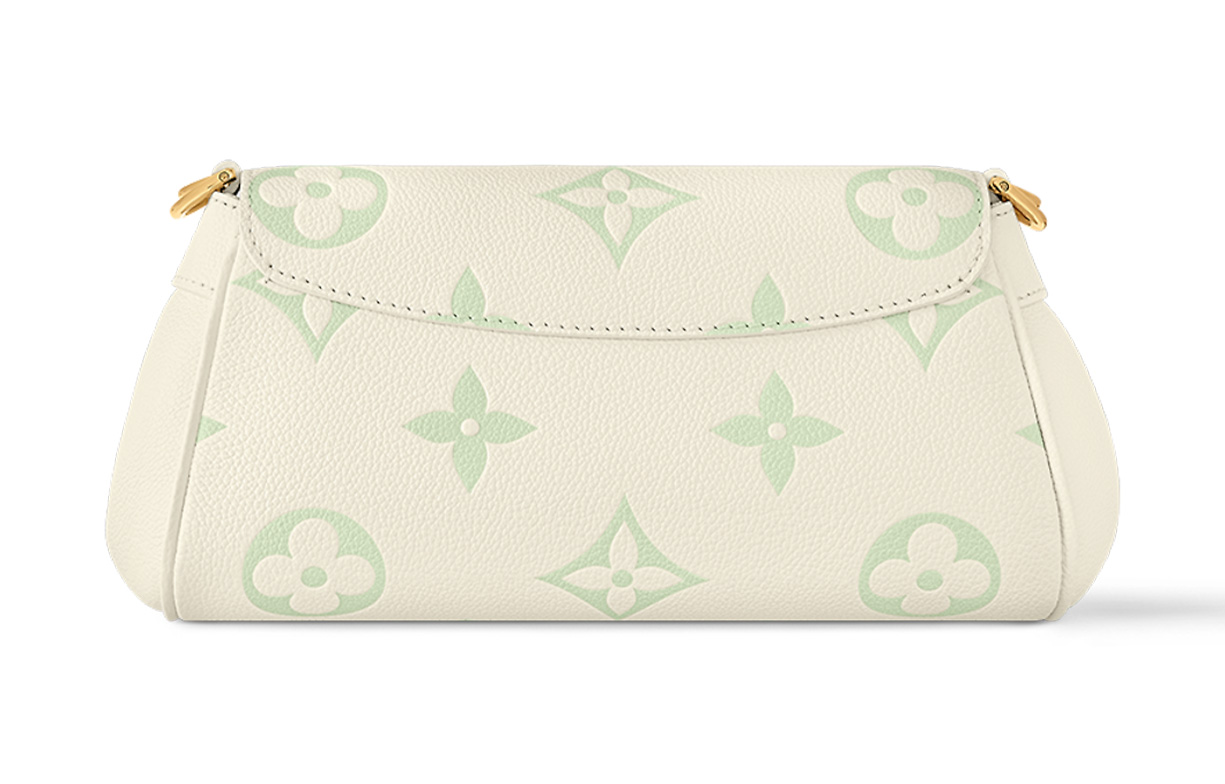Женская сумка Louis Vuitton Favorite (кремово-белая с зеленым) — фото 3