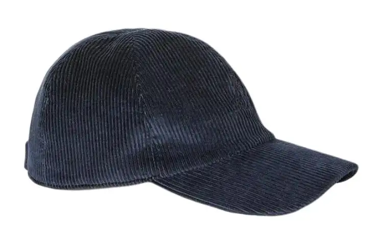 Loro Piana Cotton, Cashmere, Elastane Baseball Caps Men's Blue