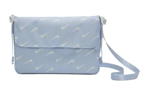 Nike Polyester Sports Bag, Shoulder Bag, Crossbody Bag Women's Light Blue