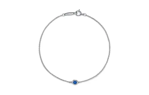 TIFFANY & CO. Tiffany, platinum stone inlay, sapphire bracelet
