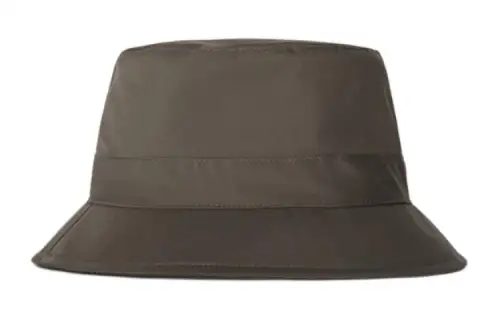 Loro Piana Solid Color Cotton, Polyamide Bucket Hats Kids' Green