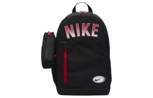 Nike Fabric Backpack Regular Unisex Black & Coal Black & University Red