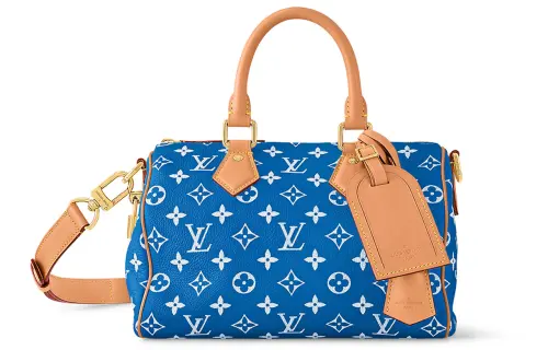 LOUIS VUITTON Speedy P9 Bandoulière 25 Monogram Leather Blue