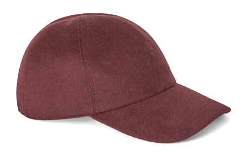Loro Piana Cotton Baseball Caps Men's Red