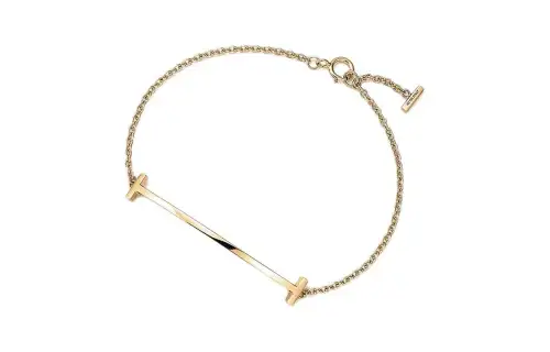 TIFFANY & CO. 2010s 18kt Rose Gold T Smile Bracelet