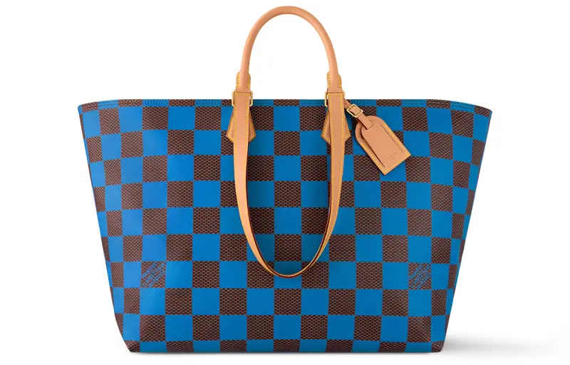 LOUIS VUITTON Sac Plat Soft Damier Pop Blue
