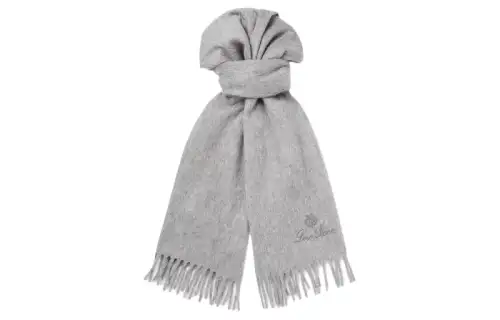 Loro Piana Knit Scarves Men's Gray