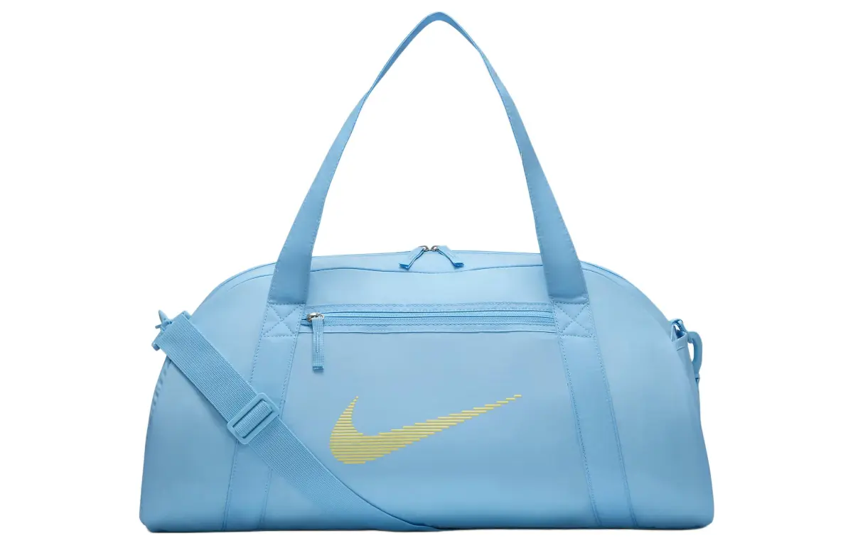 Nike Polyester Handbag, Shoulder Bag, Crossbody Bag, Gym Bag Large Unisex Aquarius Blue & Light Laser Orange
