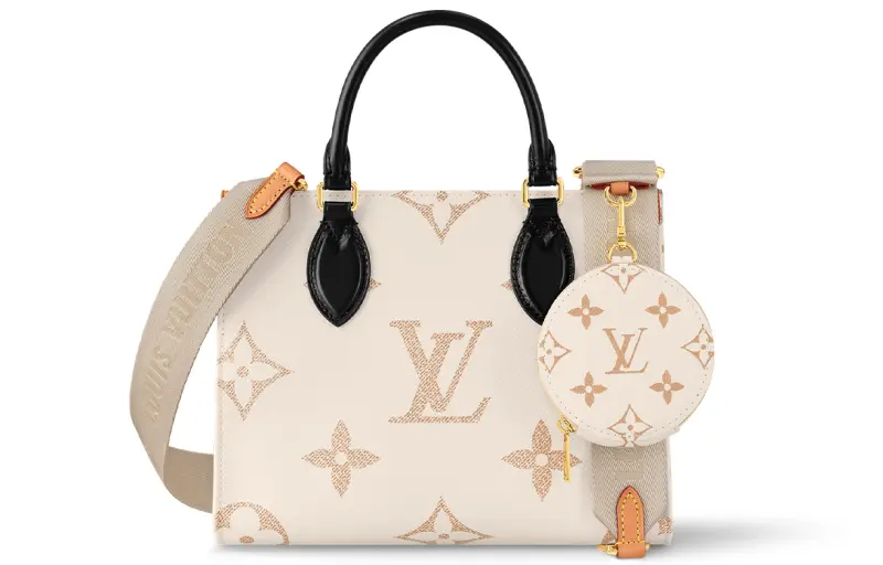 LOUIS VUITTON ONTHEGO Leather Jungle Bag, Tote Bag, Shopping Bag, Shoulder Bag, Crossbody Bag, Handbag Small Women's