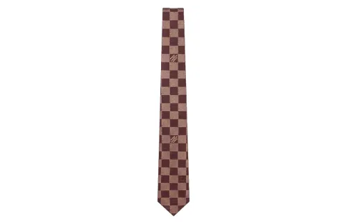 LOUIS VUITTON Mulberry Silk Ties Men's Brown