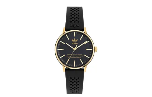 Adidas Originals Wrist Watches Quartz Movement Silicone Strap 38mm Black Dial Unisex