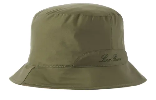 Loro Piana Embroidery Letter Nylon, Polyamide Bucket Hats Men's Green