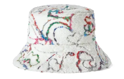 Loro Piana Sheepskin, Cashmere, Cotton, Acetate, Virgin Wool, Mohair, Polyamide Bucket Hats Women's White