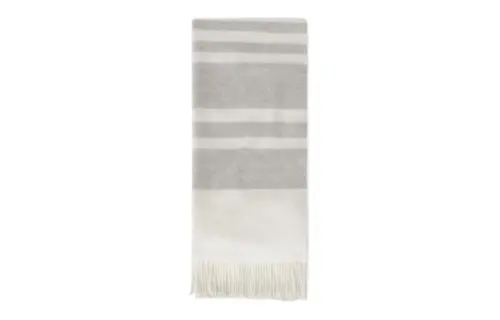 Loro Piana Knit Scarves Women's White/Gray