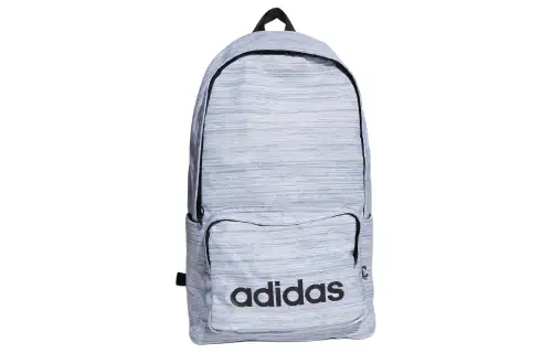 Adidas Recycled Polyester Plain Weave Fabric Backpack Unisex Crew Blue & Core White & Black