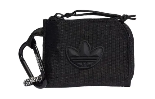 Adidas Originals Trefoil Recycled Nylon Wallet Small Unisex Black