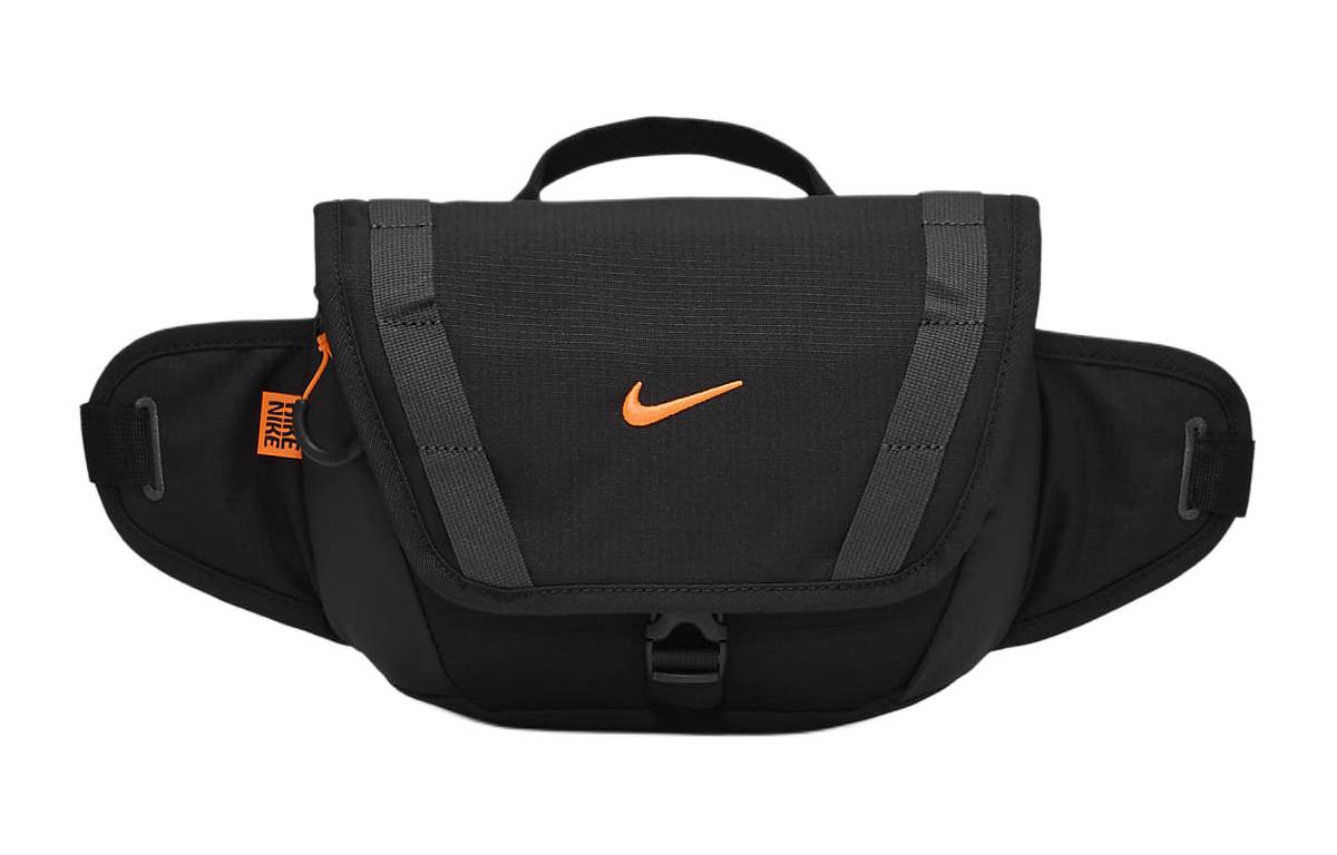 Сумка Nike Поясная (черно-оранжевая)