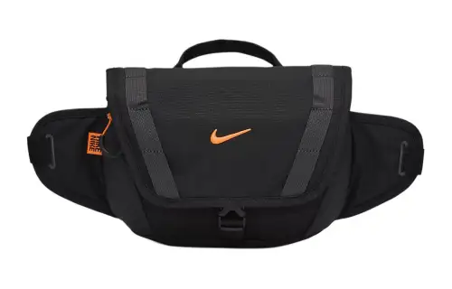 Nike Fabric Fanny Pack Regular Unisex Black & Coal Black & Dutch Orange