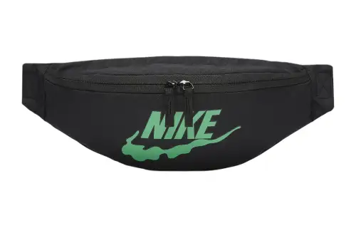 Nike Polyester Fanny Pack Regular Unisex Black & Stadium Green