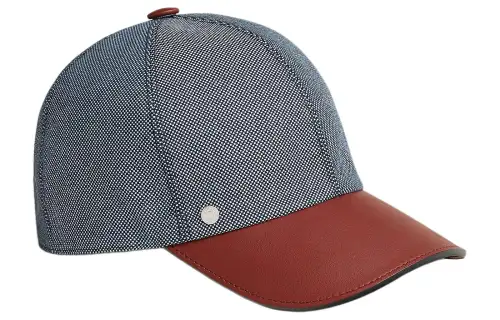 HERMES Cotton Baseball Caps Women's Red
