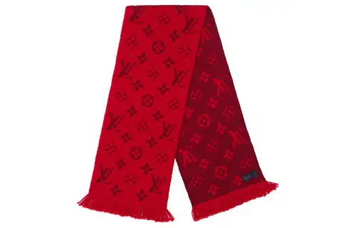 LOUIS VUITTON Pre Owned 2010s Logomania Monogram Fringed Scarf