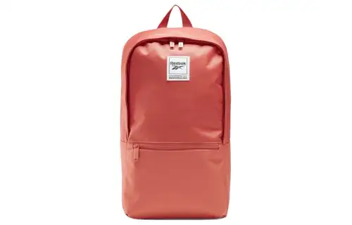 Reebok Polyester Backpack Unisex Orange Red