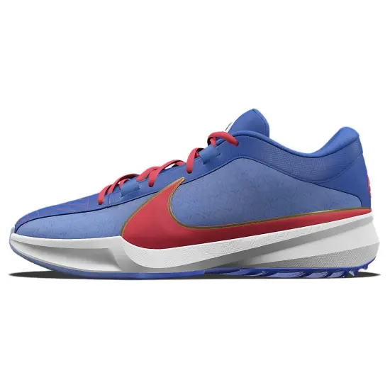 Nike Freak 5 Basketball Shoes Men Low-top Blue/Red