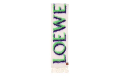 LOEWE Printed Wool Blend Scarf