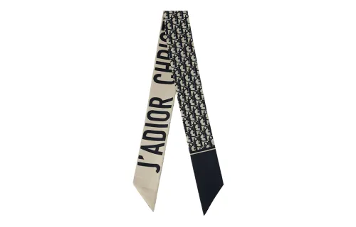DIOR Silk Scarves Unisex Sea Blue
