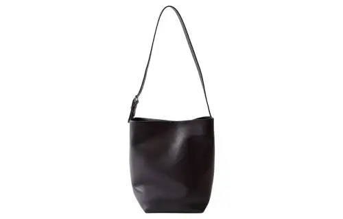 THE ROW Calfskin One Shoulder Handbag Medium Women's Black