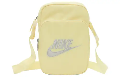 Nike Polyester Portable Crossbody Bag, Shoulder Bag Unisex Light Laser Orange & Light Silver