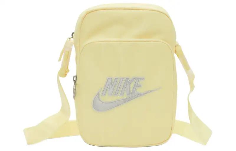 Nike Polyester Portable Crossbody Bag, Shoulder Bag Unisex Light Laser Orange & Light Silver