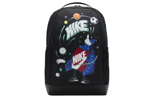 Nike Polyester Backpack Regular Men's Black & White