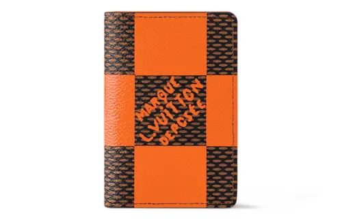 LOUIS VUITTON Pocket Organizer Damier Pop Orange