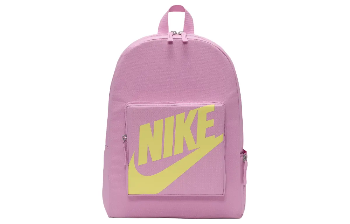 Nike Polyester Backpack Regular Women's Light Pink & Light Laser Orange
