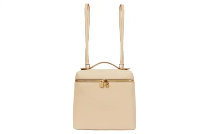 Loro Piana Calfskin Backpack Women's Beige