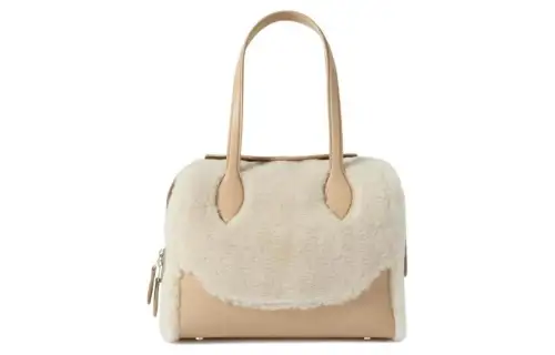 Loro Piana HappyDay Cashmere With Silk Handbag Women's Khaki