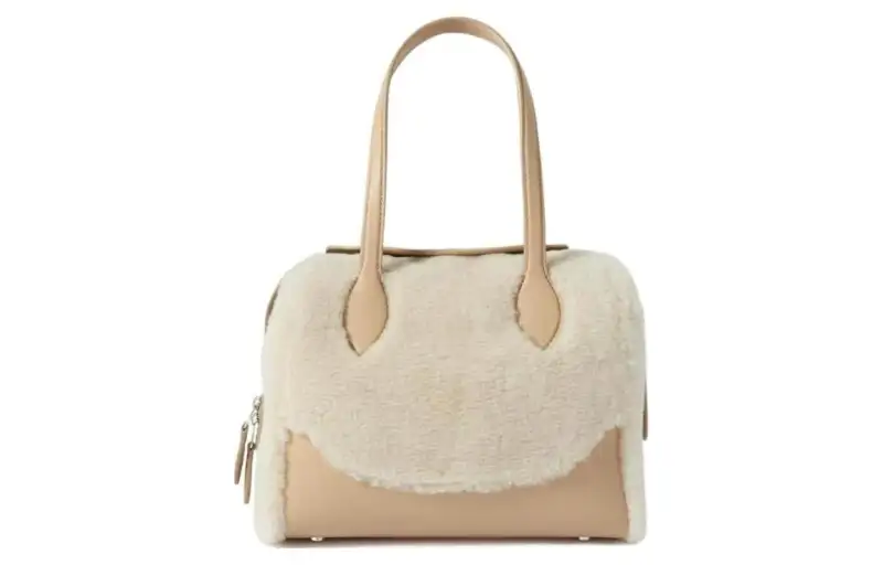 Loro Piana HappyDay Cashmere With Silk Handbag Women's Khaki