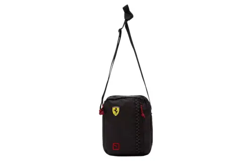 PUMA Scuderia Ferrari Fabric Shoulder Bag, Crossbody Bag Regular Unisex Black