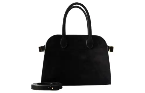 THE ROW Suede Handbag, Shoulder Bag, Crossbody Bag Women's Black