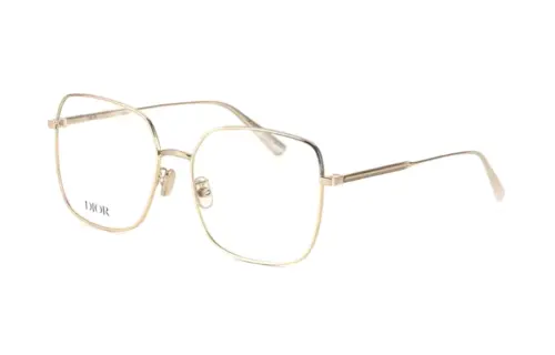 DIOR Metal Butterfly Eyeglass Frames Unisex Gold