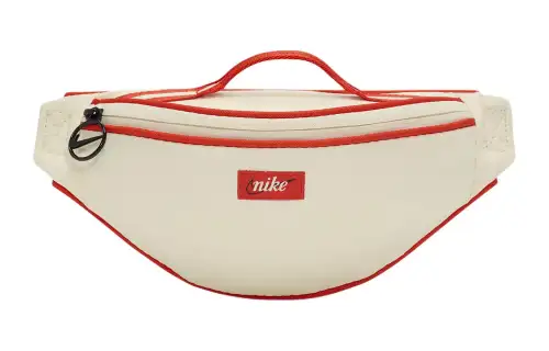 Nike Polyester One Shoulder Crossbody Fanny Pack Regular Women's Beige Red