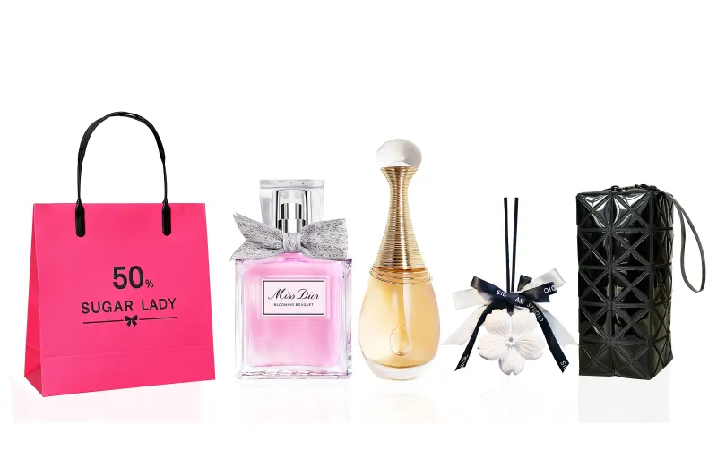 DIOR Aromatherapy, cosmetic bag, perfume, floral set, sample, Birthday gift