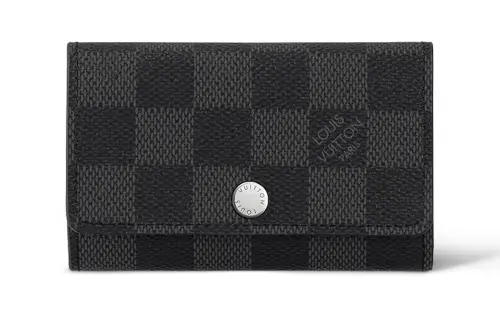 LOUIS VUITTON Key Holder Multicles 6 Damier Graphite Black